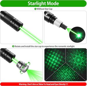 Pointeur laser vert multifonction 303 avec charge rapide USB-C |   Outil polyvalent 532 nm avec câble de données - Product Image 4