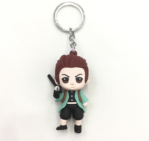 Tùy chỉnh số lượng nhỏ 3D Anime mềm PVC dễ thương động vật màu đen cừu hình dạng mềm PVC Keychain cá nhân 3D Keyring - Product Image 5