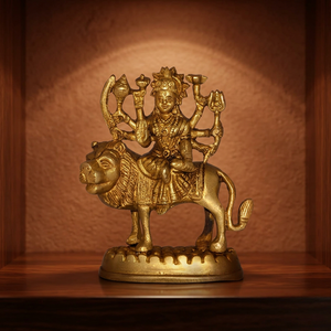 Estatua de Durga de Latón de Estilo Tradicional, Nuevo Diseño, Buena Calidad, para Decoración del Hogar y Pooja Diaria al Mejor Precio - Product Image 5