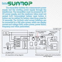 Module de mesure d'énergie AC, SUI-101A, transmetteur de puissance à isolation haute précision/acquisition de puissance de courant et de tension en série 220V