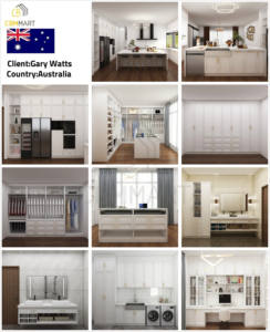 خزانة مطبخ مخصصة من cbmmt ، خزائن مطبخ حديثة من الخشب الرقائقي بالكامل ورنيش - Product Image 5