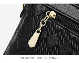 Fashion Ladies Large Capacity Solid Color Wild Shoulder Messenger Bag Soft Pu Leather Casual <b>Tote</b> Handbag for Women - Product Image 5
