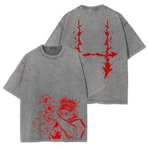 T-shirts Anime J-Jujutsu K-Kaisen Vintage Lavés CHOSO T-shirt Oversize à Manches Courtes Fushiguro Toji <span class=keywords><strong>Sukuna</strong></span> Gojo Saturo pour Hommes - Product Image 1