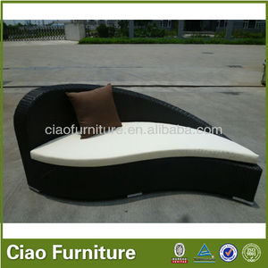 Diseño de filosofía china YinYang Patio al aire libre Tumbona ajustable piscina lateral Chaise Lounge Chair con cojín y Mesa - Product Image 6