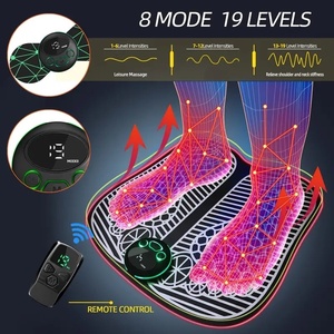 Masajeador de Pies EMS Inteligente con Función Musical, Recargable por USB, Microcorriente de Acupuntura, Fisioterapia por Pulsos para Pies, Piernas <span class=keywords><strong>y</strong></span> Más - Product Image 2