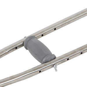 KS Stainless Steel <b>Underarm</b> <b>Crutches</b> Height Adjustable Anti Slip Walking Aid For Mobility Support - Product Image 2