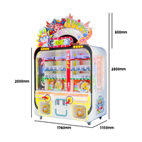 Distributeur automatique Kingball au design attrayant avec lumière clignotante, 2 joueurs, jeu simple et cadeaux variés pour le divertissement