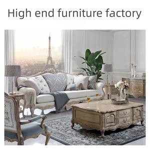 เฟอร์นิเจอร์ห้องนั่งเล่นไม้เนื้อแข็งสไตล์คลาสสิกแบบอังกฤษ โซฟาสำหรับหลายคน เหมาะสำหรับโรงแรมและวิลล่า สามารถปรับแต่งได้ ขายตรงจากโรงงาน - Product Image 2