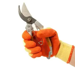 耐磨园林园艺汽车修理新型焊接多色加弯防滑工人安全手套