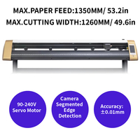 Máquina de Corte de Vinilo EH-1350TS de 1350 mm con Cámara de Contorno Automático para Vinilos Adhesivos