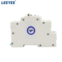 Commutateur de transfert automatique LEEYEE ATS 2P 63A sur rail DIN, interrupteur double alimentation pour distribution électrique