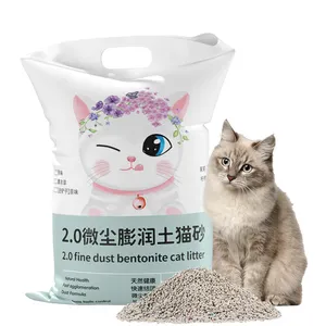 Bentoniet Kattenbakvulling 10Kg Fabriek Groothandel Klonteren Stofvrij 100% Natuurlijk Bentoniet Kattenbakzand