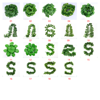 DLL653 Simulation de plante de vigne artificielle en rotin, plantes vertes suspendues au mur, feuillage Tropical d'intérieur, décoration de plante domestique