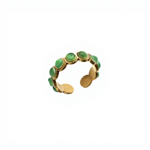 <span class=keywords><strong>Anillo</strong></span> Abierto de Acero Inoxidable con Diseño de Hoja y Flor para <span class=keywords><strong>Mujer</strong></span>, Joyería Coreana de Moda INS de Acero de Titanio, Regalo de Cumpleaños - Product Image 5