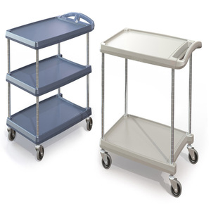 Chariot de service alimentaire multifonctionnel en métal à 4 roues pour salle à manger - Product Image 1