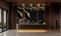 Panneau mural composite en PVC imitation marbre, multi-styles, imperméable, 4x8 pieds, revêtement UV, alternative au marbre
