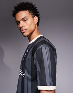 Camiseta de Fútbol Personalizada para Hombre, de Manga Corta, Talla Grande, 100% Poliéster, con Parches Gráficos, Cuello Redondo, <span class=keywords><strong>Jersey</strong></span> de Fútbol de Alta Calidad - Product Image 3