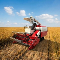 Vente en gros OEM ODM Moissonneuse-batteuse à chenilles pour riz et blé, avec tête de battage de 2000 mm et tambour de battage 550x1840 mm, à faible perte
