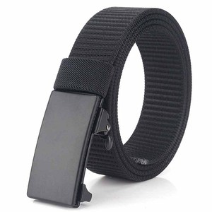 Custom High Quality Strap With Metal Automatic Buckle Male Waist Men Training <strong>Polyester</strong> Webbing Nylon <strong>Belt</strong> Canvas Fabric <strong>Belts</strong> - Product Image 1