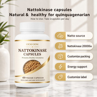 Extrait de Natto de haute qualité, capsules de Nattokinase, enzyme puissant pour le soutien cardiovasculaire, la circulation, le bien-être quotidien des adultes