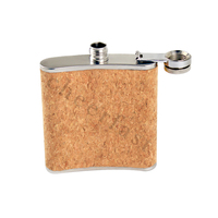 Flacon de poche en acier inoxydable, pour whisky, liqueur, 6Oz, à motif de Grain de bois, pour boire, pour la hanche, nouvel arrivage de ml