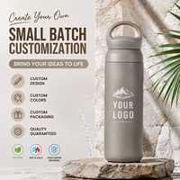 Mug Kopi 500ml Modern, Botol Air Vakum Terisolasi dengan Gagang, Logo Custom, Hadiah Promosi, Tumbler Lapis Ganda Bebas BPA