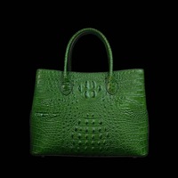 Sac fourre-tout de luxe en cuir véritable pour femme LoomCraft 2025 – Nouveau modèle avec fermeture éclair, poignée unique, motif crocodile et ferrures dorées, style rétro européen