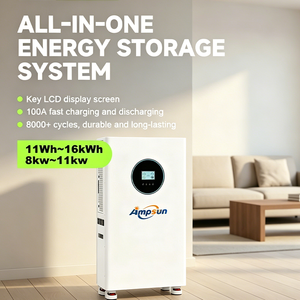 แบตเตอรี่ LiFePO4 ประสิทธิภาพการแปลงพลังงานสูง 16 กิโลวัตต์ชั่วโมง 8000 รอบการใช้งาน ระบบกักเก็บพลังงานแสงอาทิตย์ ระดับความปลอดภัยสูง แบบเคลื่อนที่ได้ ออลอินวัน - Product Image 1