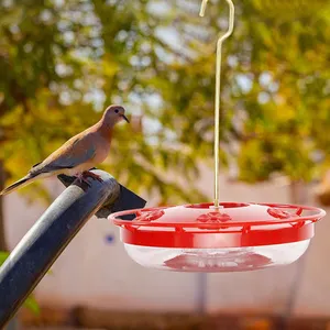 Alimentador de aves colgante Hexagonal, comederos de colibrí con gancho, sistema de llenado único, estaciones de alimentación