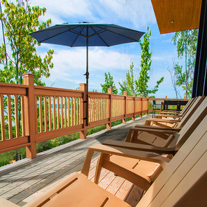 Soporte de metal <span class=keywords><strong>con</strong></span> recubrimiento en polvo negro resistente personalizable para paraguas al aire libre, poste de bandera, patio, Patio, Clip de montaje en cubierta - Product Image 5