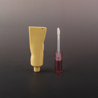 Tubes de brillant à lèvres ronds en PP de 5 ml en forme de rouge à lèvres - Contenants prêts à accrocher au porte-clés avec étiquetage pour fard à joues et correcteur liquide