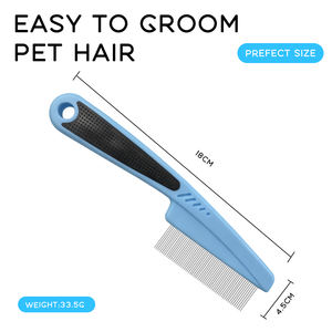 Peigne de nettoyage des puces pour animaux de compagnie, dissolvant de tiques pour chats et chiens, produits de nettoyage et de toilettage, brosse pour chiens - Product Image 3