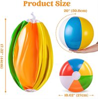 Ballons de plage gonflables en PVC personnalisés avec logo arc-en-ciel, jouets aquatiques d'été pour enfants et adultes, décorations de fête Luau, cadeaux, vêtements de plage