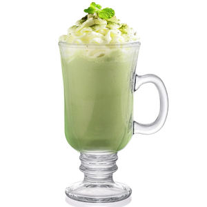 Tasse en <span class=keywords><strong>verre</strong></span> de crème glacée de café Transparent à haute teneur en Borosilicate avec poignée tasse de tasse irlandaise en <span class=keywords><strong>verre</strong></span> de café de qualité alimentaire réutilisable - Product Image 4