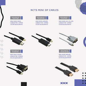 <span class=keywords><strong>Mini</strong></span> <span class=keywords><strong>Displayport</strong></span> Dp <span class=keywords><strong>a</strong></span> <span class=keywords><strong>Vga</strong></span> 0,5 M 1m 2m 3M Cable macho <span class=keywords><strong>a</strong></span> macho 1080p cable - Product Image 3