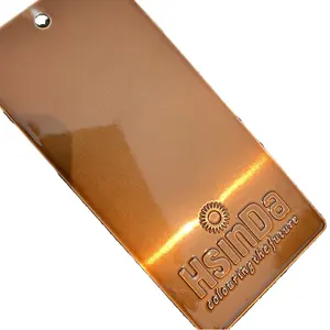 Serbuk semprot elektrostatis transparan warna cokelat permen Super Gloss pelapis bening lapisan untuk cat mobil