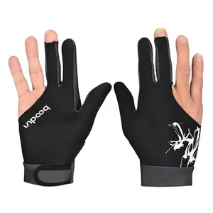 Gants de <span class=keywords><strong>billard</strong></span> respirants Gants de <span class=keywords><strong>billard</strong></span> confortables Gants de <span class=keywords><strong>billard</strong></span> et de <span class=keywords><strong>billard</strong></span> Gants à trois doigts pour unisexe - Product Image 3