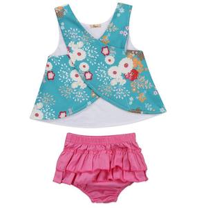Verano bebé niña conjuntos de ropa lindo bebé niña ropa chaleco camiseta Top + <span class=keywords><strong>Tutu</strong></span> pantalones cortos conjunto - Product Image 1