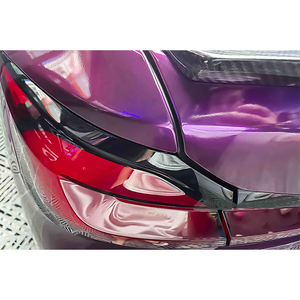 1.52*18M Nho Tím Siêu Bóng Kim Loại Xe Vinyl Wrap Stickers Auto Wrap - Product Image 4