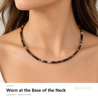 Collier de perles multicolores personnalisées de 4 mm, pierres précieuses naturelles, chaîne d'extension en argent, fournisseur en gros pour les boutiques de bijoux