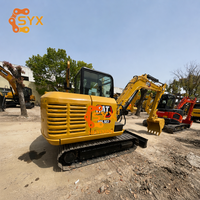 Б/у экскаватор Caterpillar 305.5E с ковшом 0.25 м³ и грузоподъемностью 6 тонн, в хорошем состоянии, с оригинальными запчастями, для земляных работ и рытья фундаментов