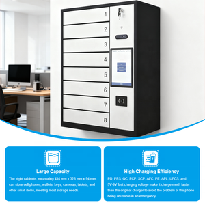 לוקרים טעינת פונקציה רב לוקרים לטלפונים ניידים עם סיסמא זיהוי פנים וכרטיס ic usb טעינה מהירה - Product Image 4