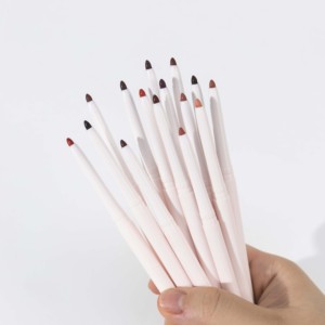 Crayon à lèvres <span class=keywords><strong>rose</strong></span> doré personnalisé avec logo, waterproof, longue tenue, rétractable, fini mat, avec taille-crayon intégré - Product Image 4