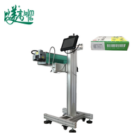 Machine de marquage laser CO2 en ligne, marquage laser au dioxyde de carbone pour l'identification des cartes de circuits imprimés, des câbles, du bois, de l'acrylique, du plastique, de l'emballage