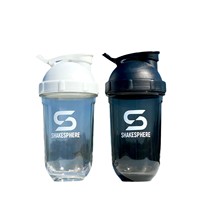 Nouveau shaker à protéines en gros pour PC, pour le sport, la remise en forme, le mélange de milkshake, design étanche et scellé, logo personnalisé