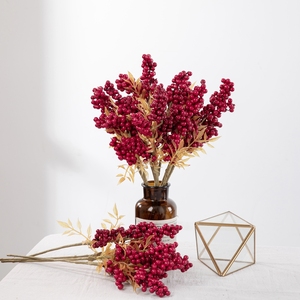 Berry fasulye köpük yapay noel şube dekorasyon için cadılar bayramı paskalya ve şükran kızılcık toplama/sprey - Product Image 1
