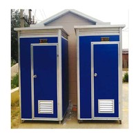 Cabine de toilette mobile portable à unité unique de style moderne pour les chantiers de construction WC mobile extérieur en provenance de Chine Disponible à la vente