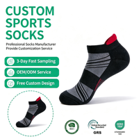 Chaussettes de sport athlétiques pour hommes, vente en gros d'usine, séchage rapide, antidérapantes, avec logo personnalisé pour la course, le basketball et l'entraînement