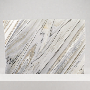 Dalle de marbre blanc naturel poli pour comptoir de cuisine, salle de bain, meuble-lavabo, plateau de table, design moderne, hôtel, villa - Product Image 1