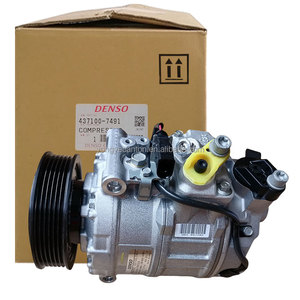 Compresor de Aire Acondicionado <span class=keywords><strong>Denso</strong></span> <span class=keywords><strong>7SEU17C</strong></span> Original en Oferta para Audi Q7 VW 437100-7491 DCP02096 DCP32022 7L6820808 7P0820803D 7P0820803N - Product Image 1